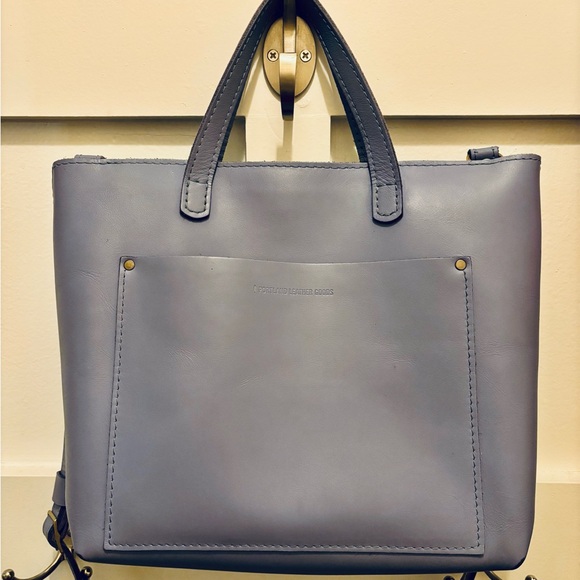 Portland Leather Goods Medium Crossbody Tote in Jacaranda - Picture 2 of 6